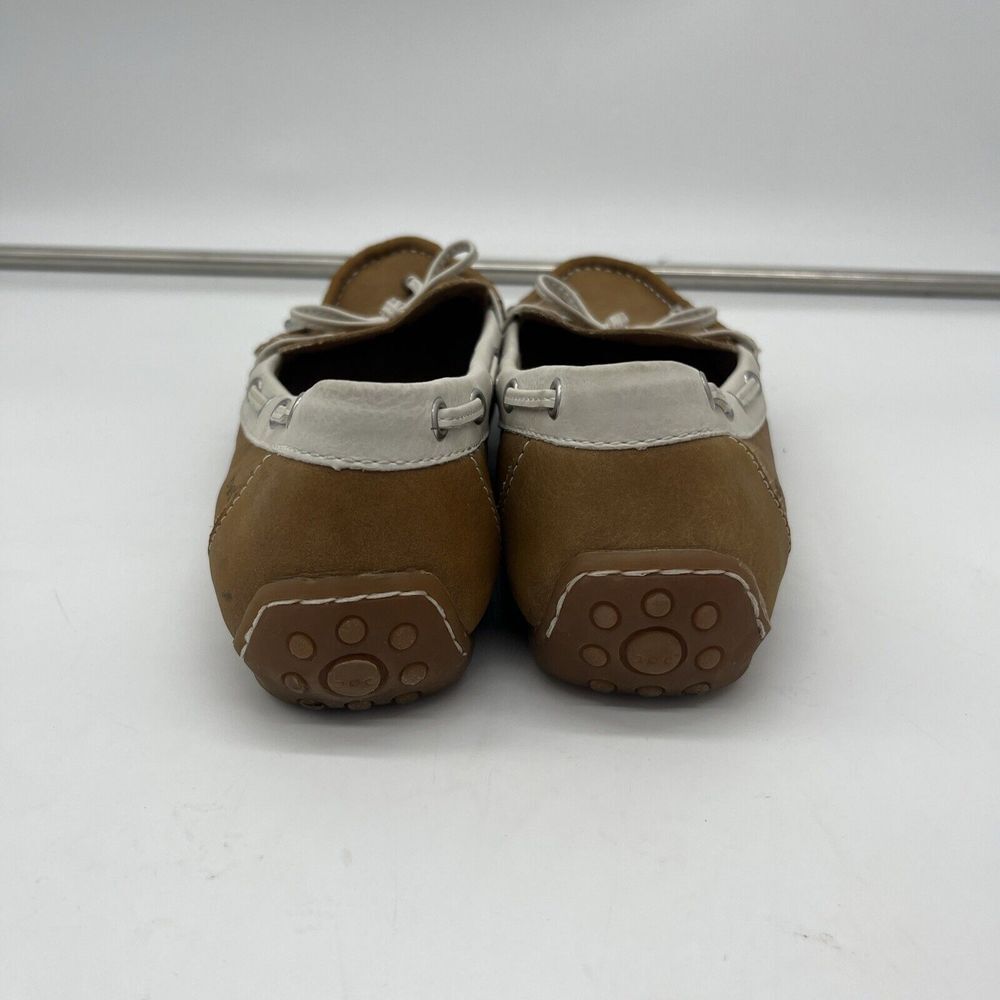 BOC BORN CONCEPTS BROWN White SLIP ON LOAFERS‎ MOCCASINS FLATS 8M - Picture 4 of 11